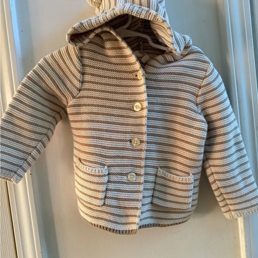 Baby Gap Striped Hooded Cardigan